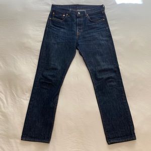 Dark Wash Levi’s 501 31x32